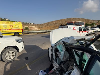 תאונה קטלנית בכביש 458: גבר בן 35 נהרג בהתנגשות