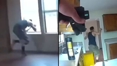 חשוד בפריצה זינק בראשו דרך חלון זכוכית סגור ונמלט מהשוטר