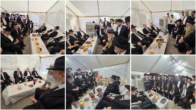 ניחום אבלים אצל משפחת כהן | צילום: באדיבות המצלם