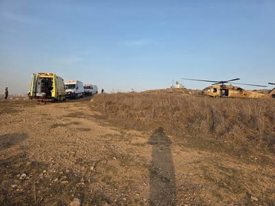 מסוק החילוץ בזירת התאונה, היום