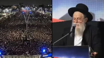 הגר"ש רוזנברג בעצרת: גם בזמן החזון איש המדינה עשתה רצח עם