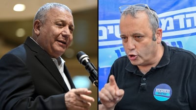 מימין: גלעד קריב, משמאל: גדי איזנקוט