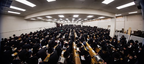 לקראת המעבר למרכז העולמי החדש והענק | אלפי חסידי באבוב 45 בסליחות ראשונות