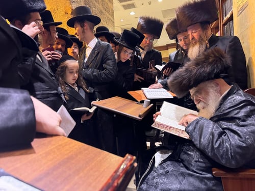 במעמד מרטיט: הצדיק ממאקווא הגיע לעורר את זכות האבות הקדושים בחברון 