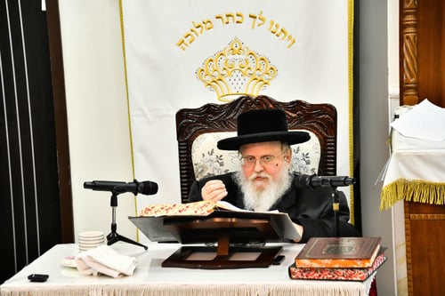 מִמָּחֳרַת הַשַּׁבָּת : האדמו"ר מסר את דרשת שבת שובה ביום ראשון | צפו בתיעוד 