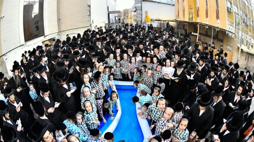 בְּהַר קָדְשִׁי | האדמו"ר צפוי לשוב בשעות הקרובות, האב"ד ערך את טקס התשליך