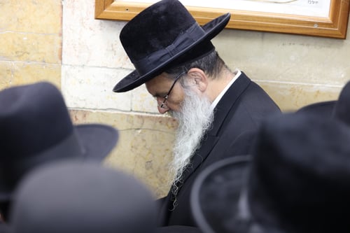 ביום בריאת העולם: הרבי מאשלג הרעיד את מירון 