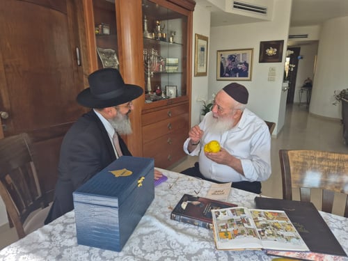צפו: כשהראשל"צ נזכר בהתרגשות מהאתרוג שקיבל מהבבא סאלי לפני לידת בנו