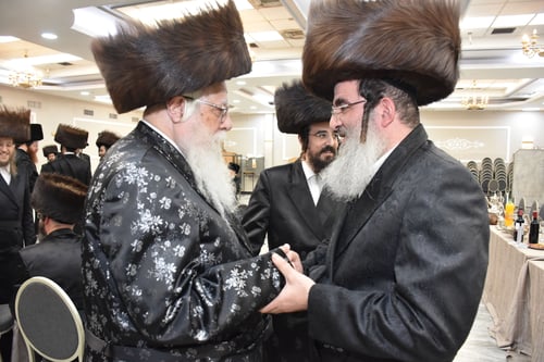 בהשתתפות כל אדמו"רי בית נדבורנה: כך נחוגה שמחת האירוסין של צאצאי הקודש