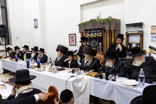 בשידלובצא ציינו הילולא בשילוב בר מצווה תחת שיירי הערבות מיום הושענא רבה