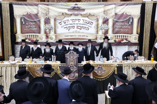 מורשת ה'חתם סופר': הצאצאים החסידים התאספו לסעודת הילולא 