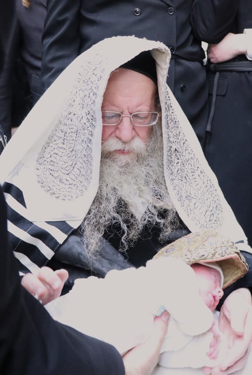 רבי יעקב מאיר שימש כמוהל, וארבעת האדמו"רים התכבדו בכיבודים | שמחת הברית בביאלה 
