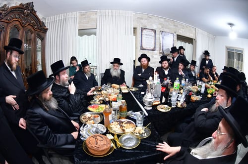 צמרת העסקונה הויז'ניצאית התכנסה באשדוד לחנוכת ביתו של הנגיד