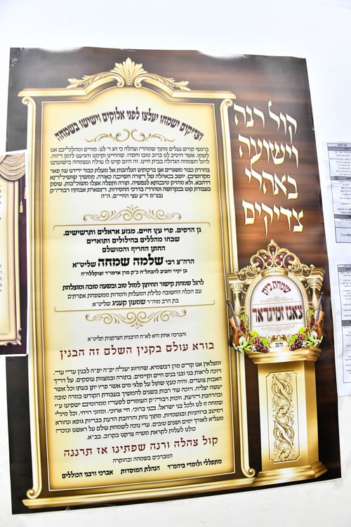 האדמו"רים נהרו בבגדי שבת: מאות חגגו במרכז ז'ימגראד את אירוסי בן הזקונים של הרבי זצ"ל