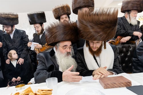 משפחות האדמו"רים המריאו מהארץ: שמחת בית לעלוב נחגגה ברוב פאר בלונדון