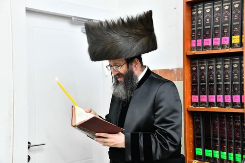 צפו בחנוכיית הענק של ספינקא רמת אהרן שלא מבייש את החצרות הגדולות ביותר