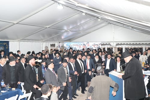 תורה בהר: צפו בתיעוד מסיום הש"ס במעלה עמוס בראשות גדולי ישראל