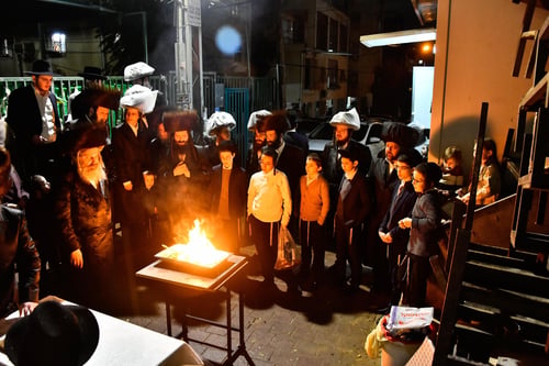 במגש הקוגל של שבת | האדמו"ר מזוטשקא אמסנא שרף את הפתילות בין הממטרים