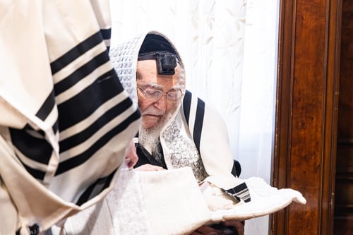 בורו פארק | שמחת הברית לנינם המשותף של האדמו"רים מבאבוב 45 וסטריזוב 