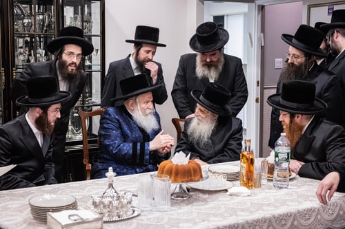 שמחת המלוכה בבורו פארק: נכדת האדמו"ר מבאבוב התארסה עם נכד האדמו"ר מספינקא