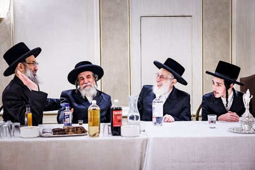 אדמו"רים ונגידים |  מראות הוד משמחת אירוסי נכדת האדמו"ר מסאטמר בבורו פארק 