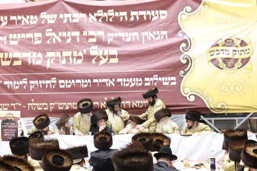 שלהבת של קדושה | המוני משתתפים בהילולת בעל ה'מתוק מדבש' זצ"ל