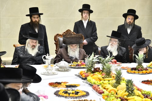 הוד קדומים: שולחן הטהור לרגל ט"ו בשבט בחצר הקודש קרעטשניף י-ם