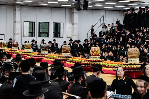 כיאה למלכות: עיצובי הפירות הבלתי נתפסים בשולחן הטהור של האדמו"ר מסאטמר