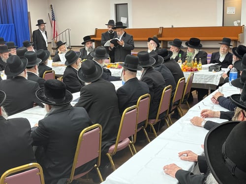מרהיב; חסידי סאטמר בפלורידה הסבו סביב שולחן האדמו"ר התימני | תיעוד