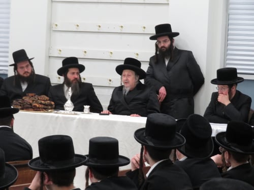 תיעוד: האדמו"ר מסקאליע פגש את דור העתיד של חסידי צאנז קלויזענבורג במונסי