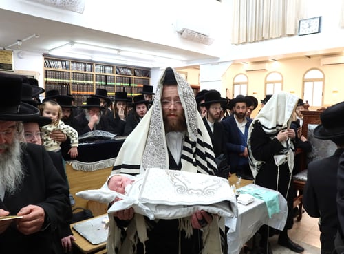 שמחה באשדוד: ברית לנין המשותף של האדמו"רים מטשארנאביל ומשכנות הרועים