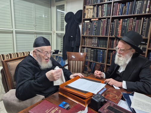 מראות חג הפסח בצלו של חבר המועצת ראש הישיבה הגרמ"צ ברגמן