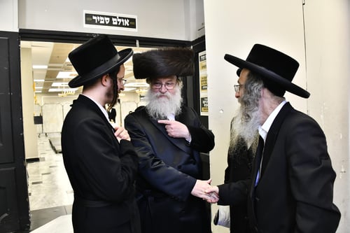 הרבי מספינקא פדה את הנין של האדמו"ר מנדבורנה חיפה | צפו בתיעוד 
