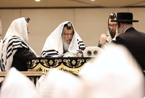 התרגשות בסאטמר: האדמו"ר עלה לתורה בספר החדש; מדוע לא בירך 'שהחיינו'?