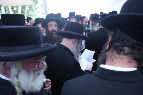 ערב ר"ח סיון | גדולי התורה והחסידות העתירו בדבקות על ציון השל"ה • גלריה