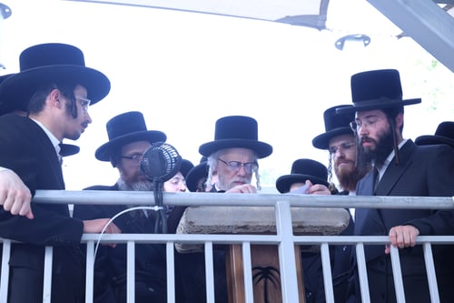 בערב ראש חודש סיון | האדמו"ר מסערט ויז'ניץ העתיר בתפילת השל"ה בטבריה