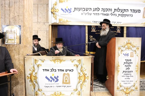 התורה לא שייכת לאנשים מסויימים; כשהרבי מרחמסטריווקא דיבר שיחת חיזוק בעברית