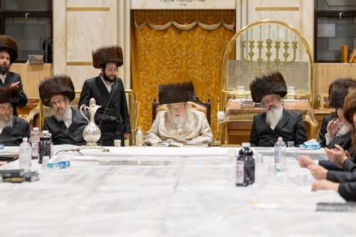 הרגעים האחרונים של נעילת החג | המראות המרגשים בהיכלו של זקן אדמו"רי בורו פארק