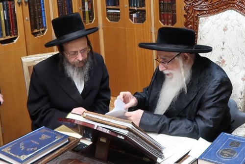 יומיים לפני שמחת נישואי בתו; גאב"ד זוועהיל בביקור הוד אצל האדמו"ר מצאנז