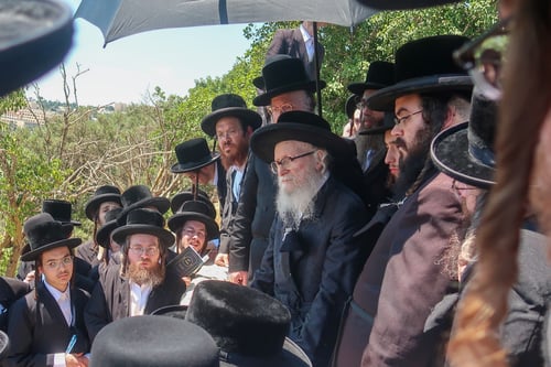 בדמעות ובקריעת דש בגדו; זקן הפוסקים מארה"ב נחת בארץ ושינה את התוכניות 