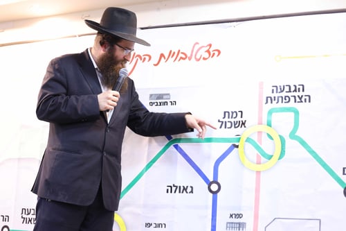 המערכה מתחדשת; בזמן שהטילים שרקו בשמיים מאות קנאים התכנסו לכינוס חירום