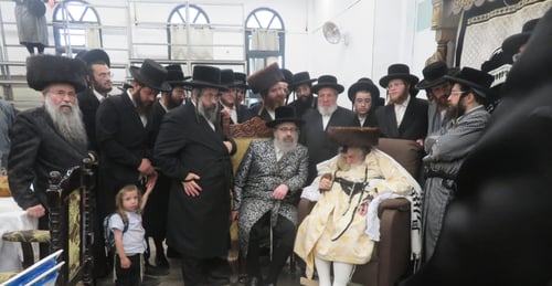כך קידם הרבי מתולדות אברהם יצחק את הרבי מלונדון עם הגעתו לימי מנוחה בארץ