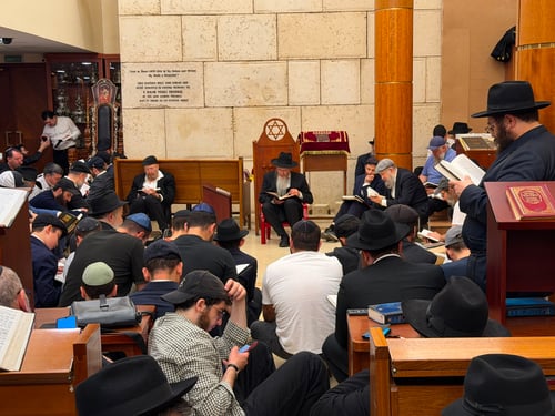 במארינה רושצ'ה; יהודי מוסקובה קוננו יחד עם הרב הראשי על חורבן ירושלים