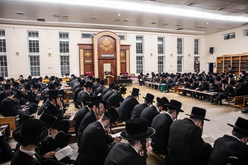 מפגן תורני; 144 בחורים עלו בזה אחר זה לסיים מסכת במעמד האדמו"ר מבאבוב 45