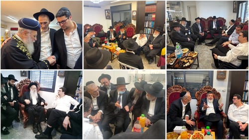 המונים בראשות גדולי ישראל ניחמו את בנו של מ"מ ראש העיר; גלריה