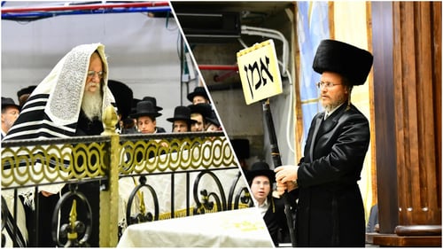 שלט ענק הורה מתי לענות אמן • במודז'יץ