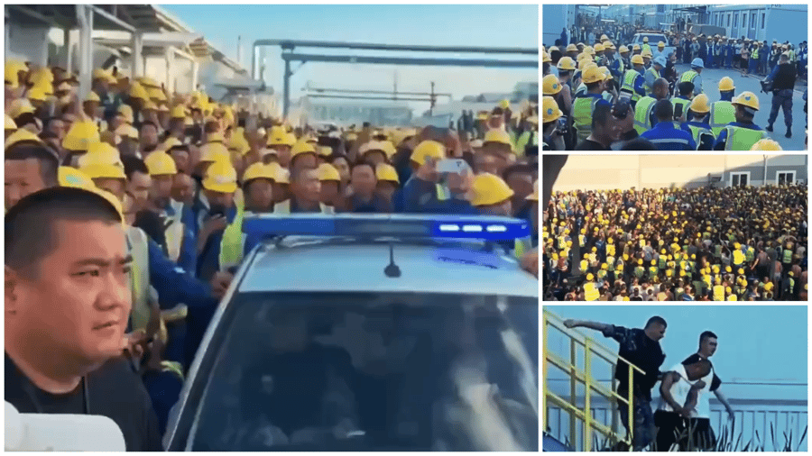 מאות פועלים סינים מתעמתים עם כוחות הביטחון ברוסיה בגלל הלנת שכר