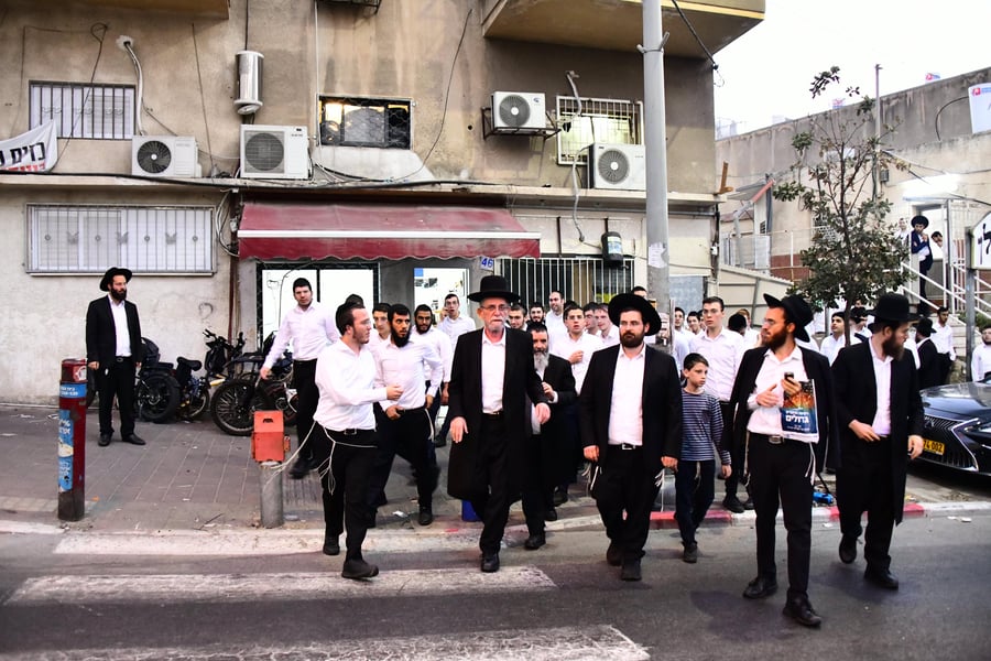 הגרי"ב שרייבר בשיחה בקריית מלך